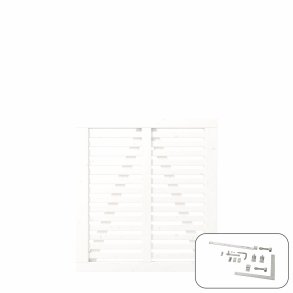 PLUS Harmoni Enkeltlge m/beslag Hvid    3,4x100x107CM