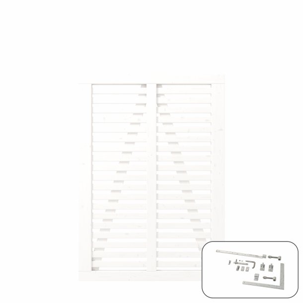 PLUS Harmoni Enkeltlge m/beslag Hvid    3,4x100x140CM