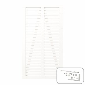 PLUS Harmoni Enkeltlge m/beslag Hvid    3,4x100x180CM