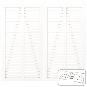 PLUS Harmoni Dobbeltlge m/beslag Hvid    3,4x200x180CM