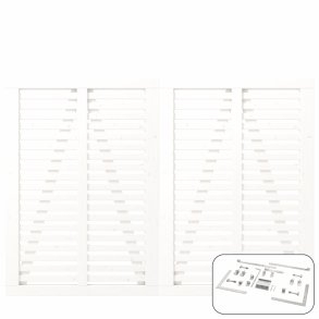 PLUS Harmoni Dobbeltlge m/beslag Hvid    3,4x200x140CM