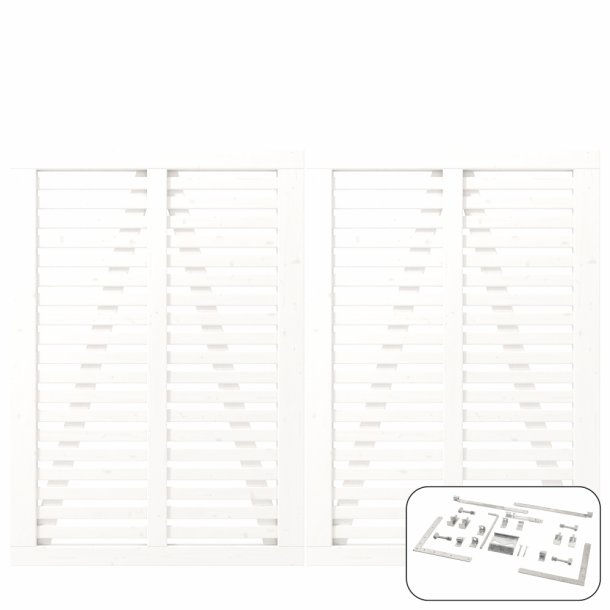 PLUS Harmoni Dobbeltlge m/beslag Hvid    3,4x200x140CM