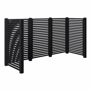 Renovationsskjul Tokyo - Sort - m/trstolper til nedgravning