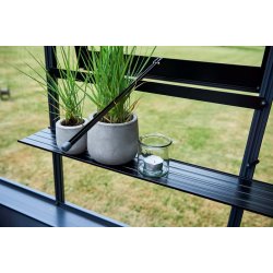 Alu Hylde 150 x 15 - sort