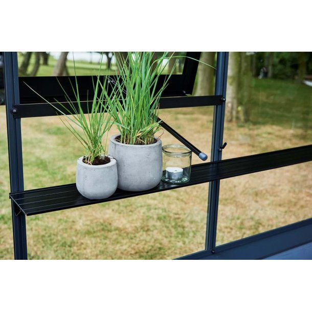 Alu Hylde 150 x 15 - sort