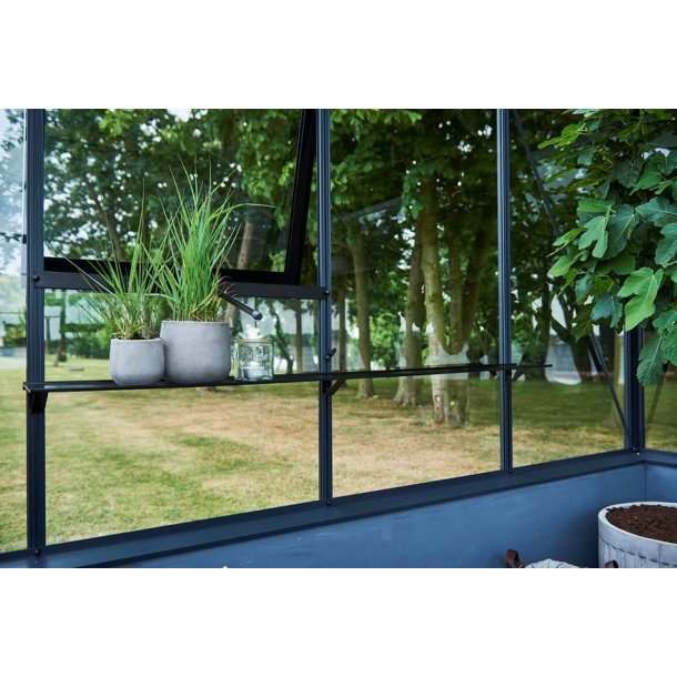 Alu Hylde 150 x 15 - sort