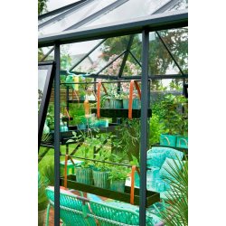 Drivhushylde aftagelig - kort, 36 cm - sort