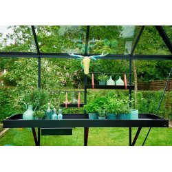 Drivhushylde aftagelig - kort, 36 cm - sort