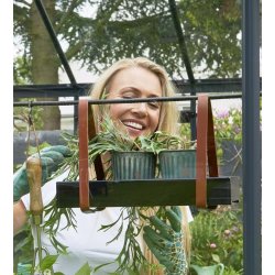 Drivhushylde aftagelig - kort, 36 cm - sort