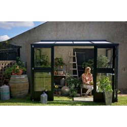 Juliana Veranda 4,4 m antracit m/ 3 mm hrdet glas