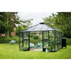 Oase 13,5  m&sup2; antracit m/ 3 mm hrdet glas