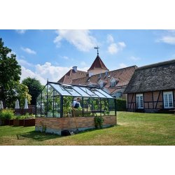 Premium 13,0 m&sup2; antracit  m/ 3 mm hrdet glas - murmodel