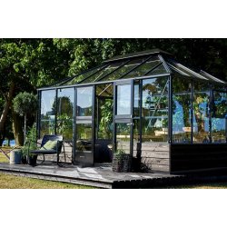 Grand Oase 13,0 m antracit m/ 3 mm hrdet glas - murmodel