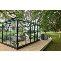 Grand Oase 18,8 m&sup2; antracit m/ 3 mm hrdet glas