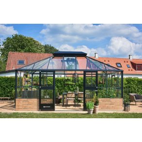 Grand Oase 18,8 m antracit m/ 3 mm hrdet glas - murmodel