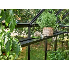 Lamelhylde til Compact 6,6 m² - 289 x 19,5 cm - sort