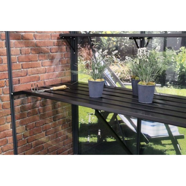 Lamelbord til Premium 10,9 m&sup2; - 361 x 74 cm - sort