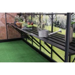 Lamelbord til Premium 8,8 m&sup2; - 289 x 74 cm - sort