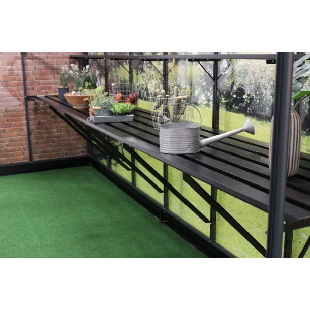 Lamelbord til Premium 8,8 m&sup2; - 289 x 74 cm - sort