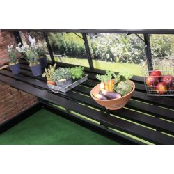 Lamelbord til Compact 8,2 m&sup2; - 361 x 74 cm - sort