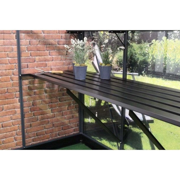 Lamelbord til Oase 8,8 m&sup2; - 289 x 74 cm - sort