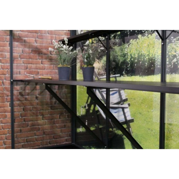 Lamelbord til Compact 8,2 m&sup2; - 361 x 74 cm - sort