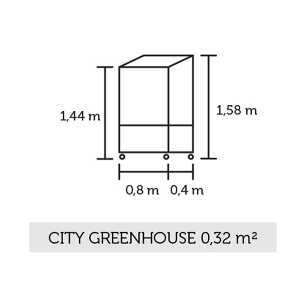 Juliana Urban City Greenhouse m/4mm hrdet glas