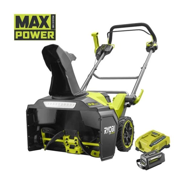 Ryobi 36V Kulfri 53 cm Sneglassisteret Sneslynge (1x 6,0 Ah) - RY36STX53B-160
