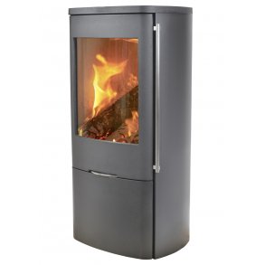 Jydepejsen Brndeovn Senza Stl u/sideglas, Sort Hndtag 