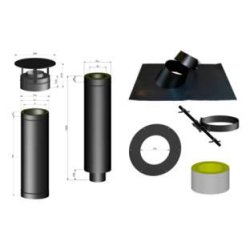 Termatech Stlskorsten Skorstenspakke Basis til Eternit eller tegl