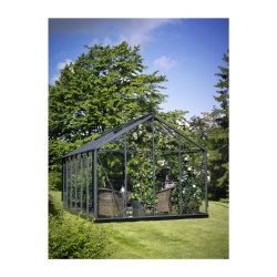 Premium 13,0 m&sup2; antracit  m/ 3 mm hrdet glas