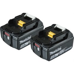 MAKITA AKKU BL1850B DOBBELTPAK 197288-2 18V 5,0AH  SORT