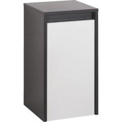 MIKELO SIDESKAB NATUR GR&#197;/HVID