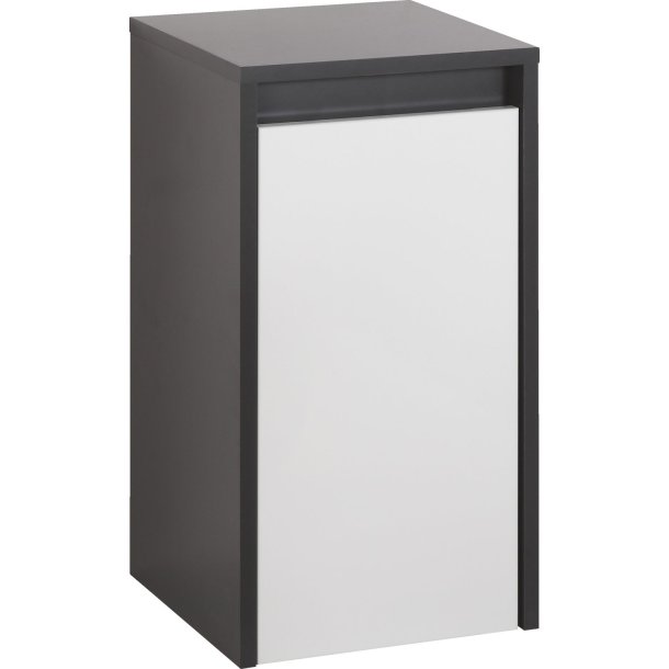 MIKELO SIDESKAB NATUR GR&#197;/HVID