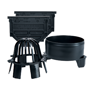 Tilbehrspakke i sort plast