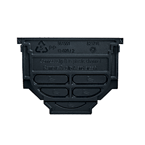 Endevg til rist i sort plast