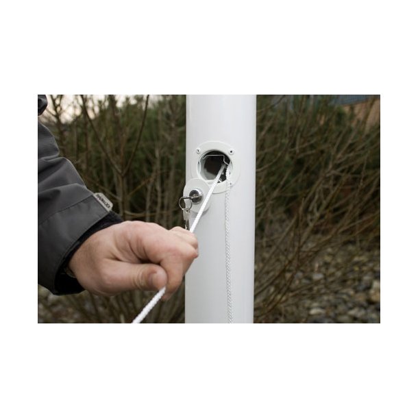 Dano Mast i fiber med indvendig line og ngle