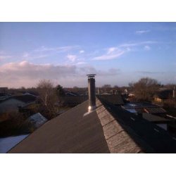 Skorstenspakke Termatech Stlskorsten komplet 3,5 m til Eternit eller tegl