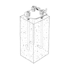 Dano Mast i fiber med vippebeslag
