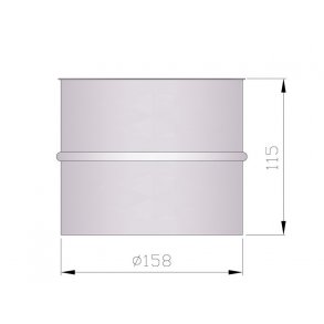 Rgrr 150 Murbsning enkelt - lngde 115mm*